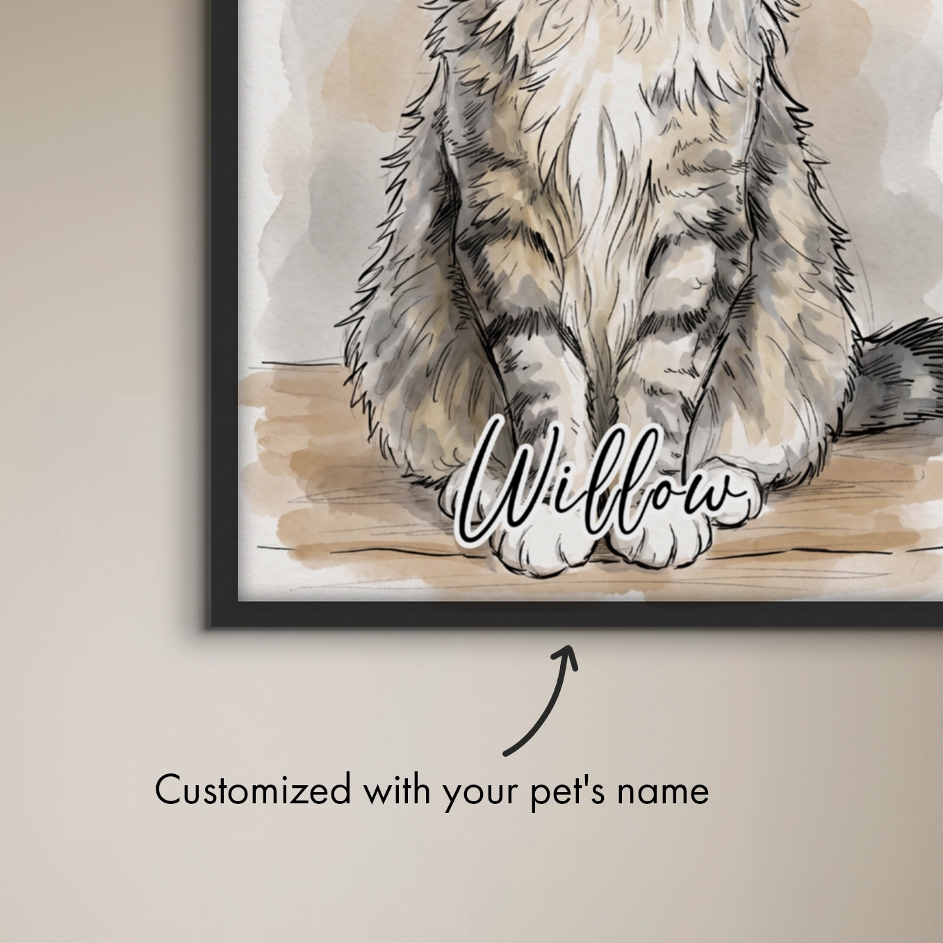 Personalized Poster "Sketch Cat"