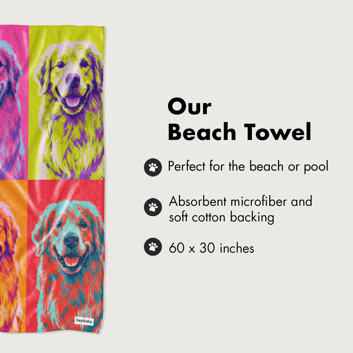 Personalisiertes Badetuch "Colour Block" – personalisiertes Geschenk – Ansicht 7