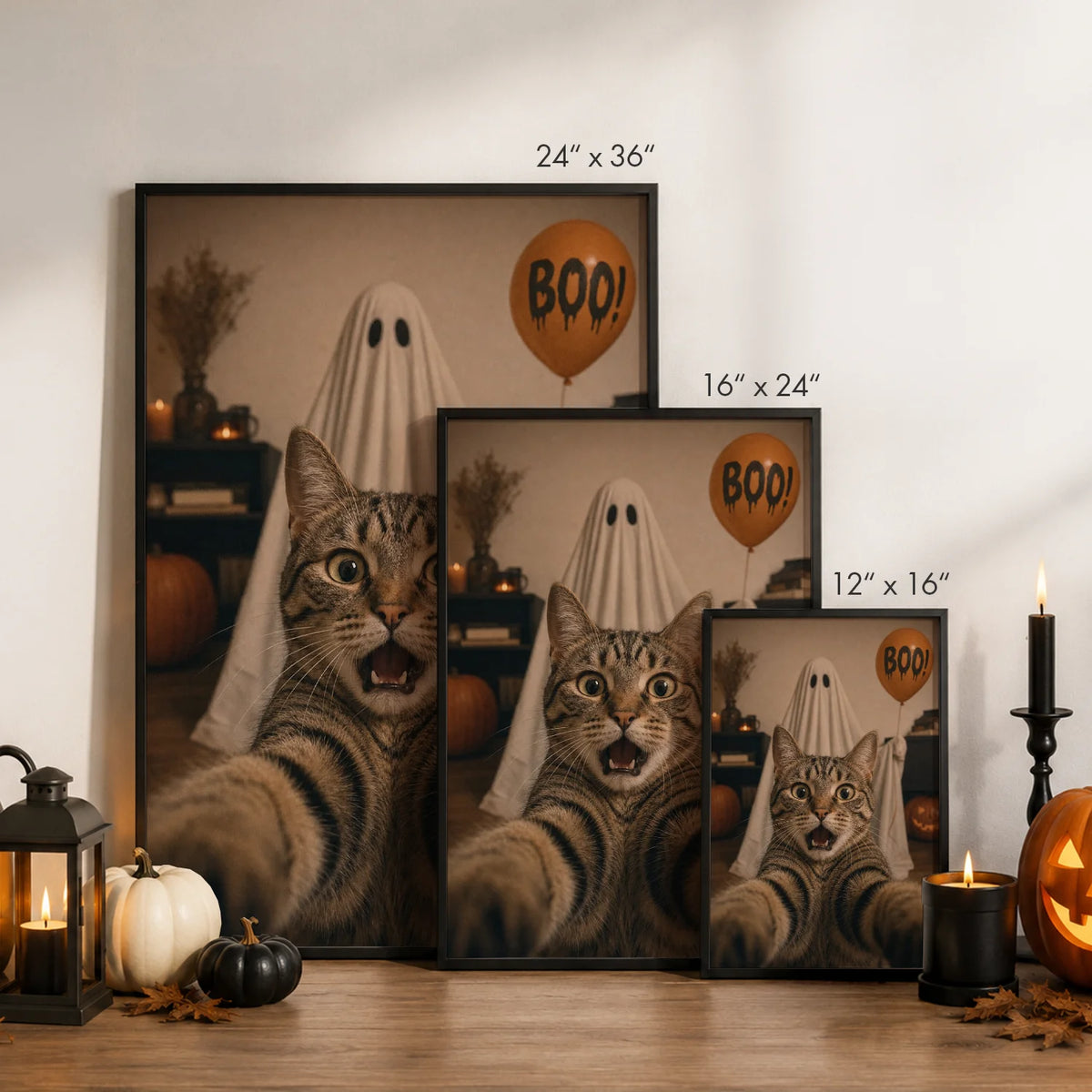 Personalized Cat Poster “Scary Selfie”