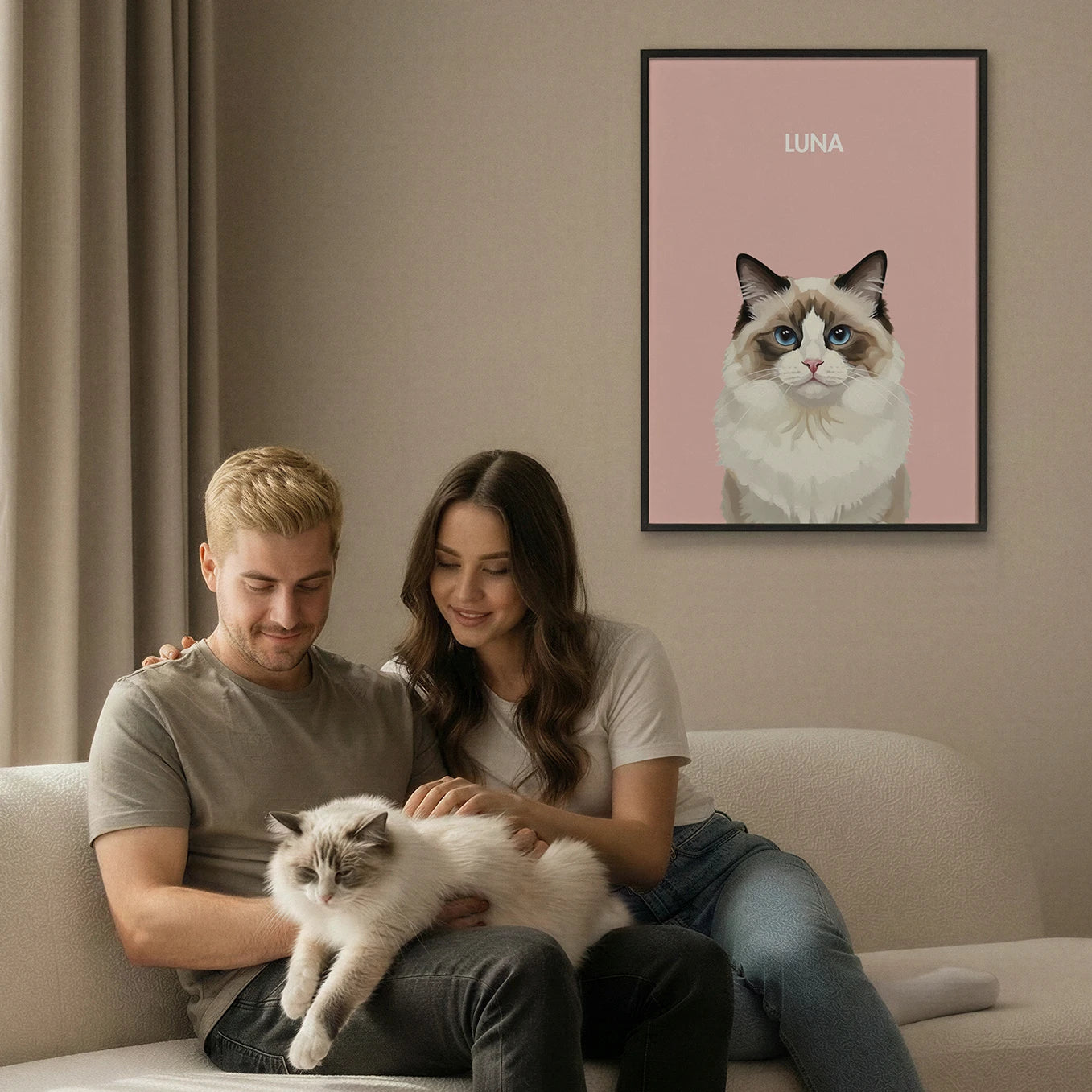 Personalized Cat Poster "Painting"