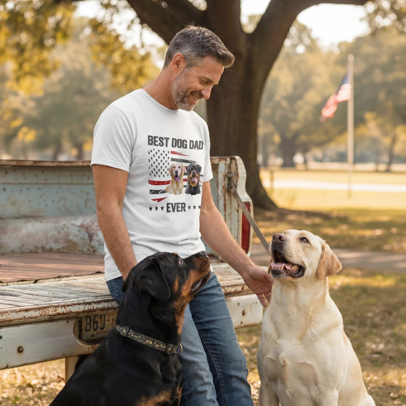 T-Shirt "Best Dog Dad Ever"