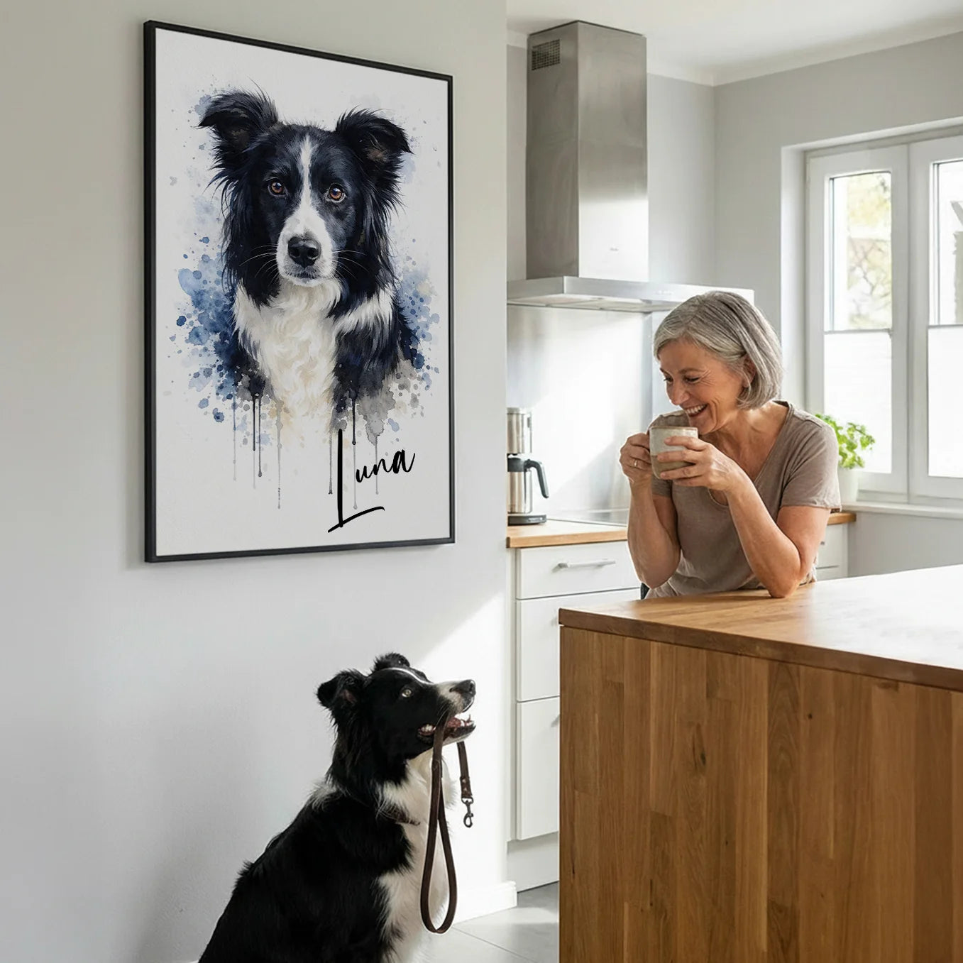 Personalized Dog Portrait "Watercolor"