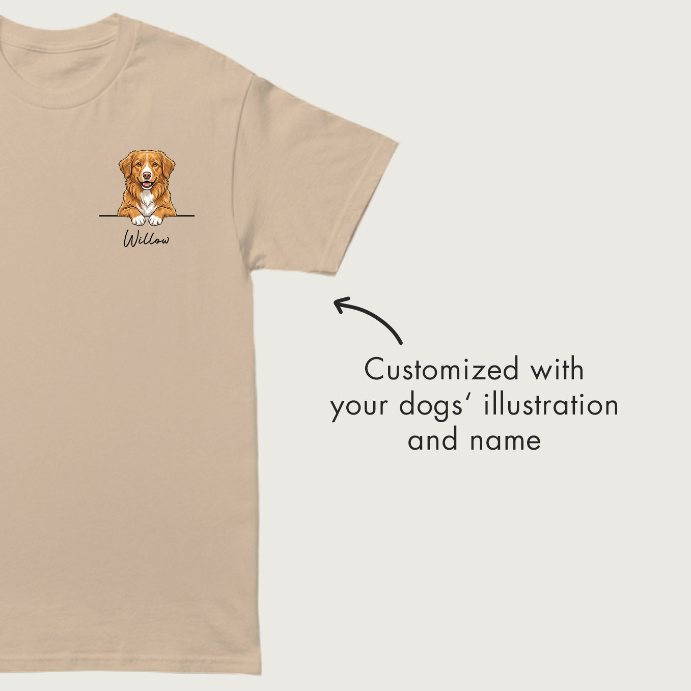 Personalized T-Shirt "Cartoon Dog"