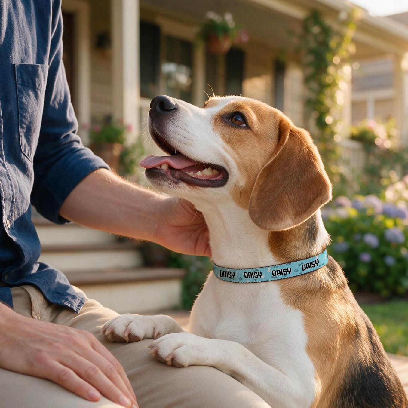 Personalized Dog Collar "Hearts"