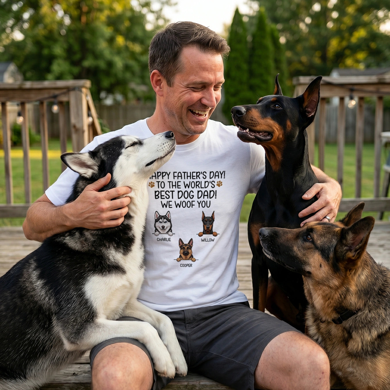 Personalized T-Shirt Cartoon “Father's Day”