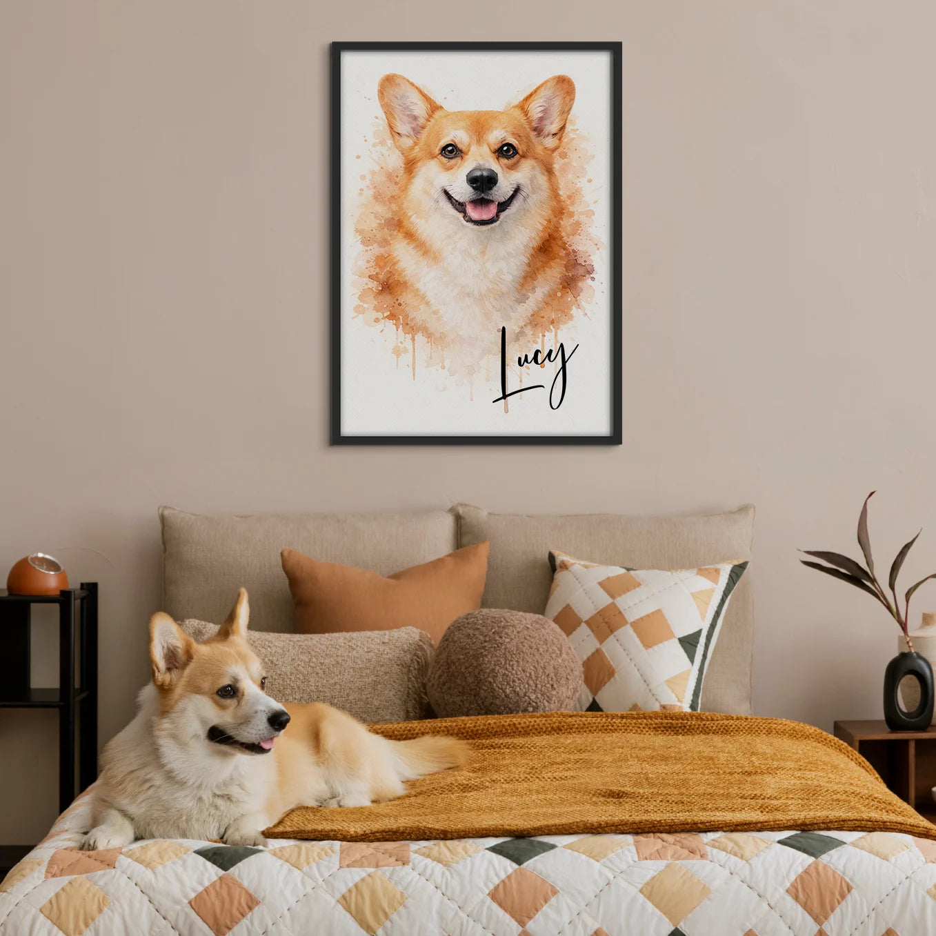 Personalized Dog Portrait "Watercolor"