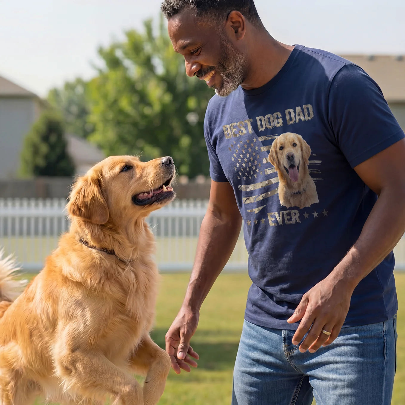 T-Shirt "Best Dog Dad Ever"