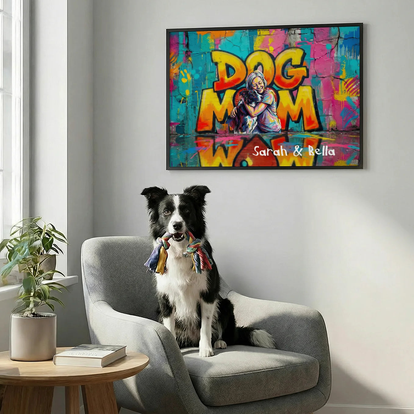 Personalized Dog Mom LOVE Poster Custom Photo Gift