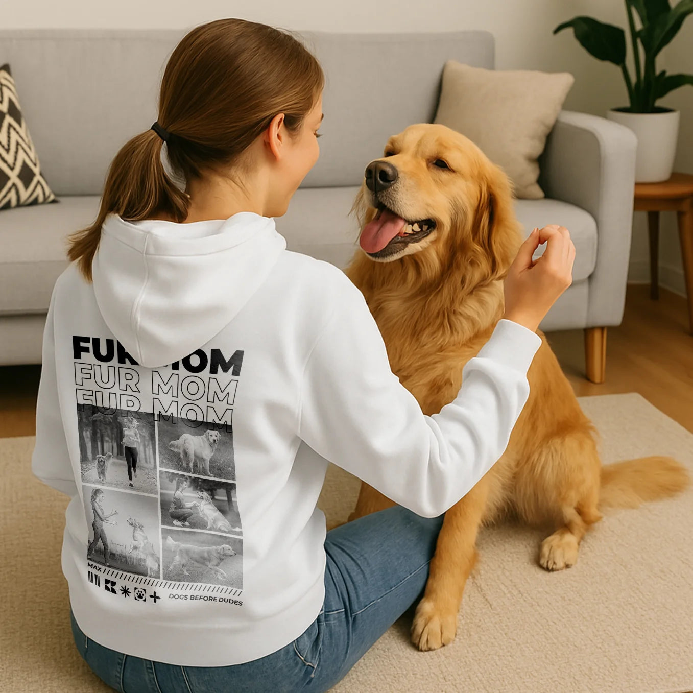 Personalized Hoodie "Dog Mom"