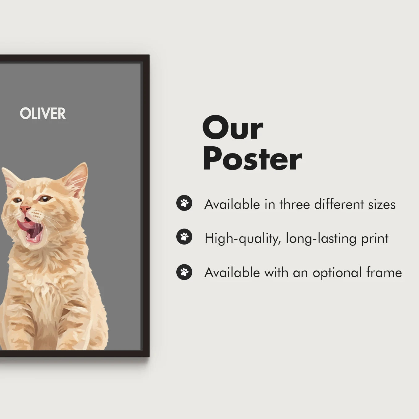 Personalized Cat Poster "Painting"