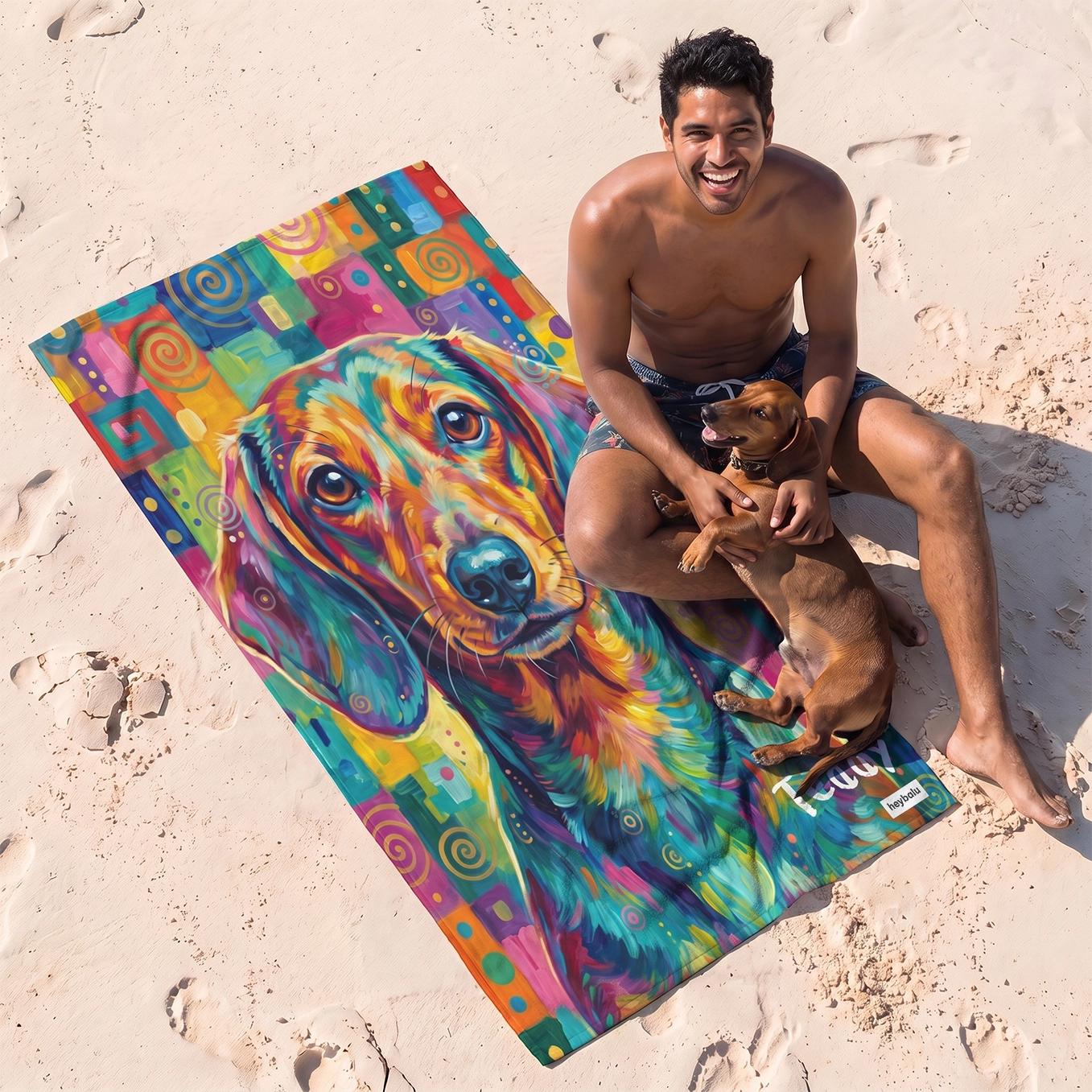 Personalized Beach Towel “Graffiti”