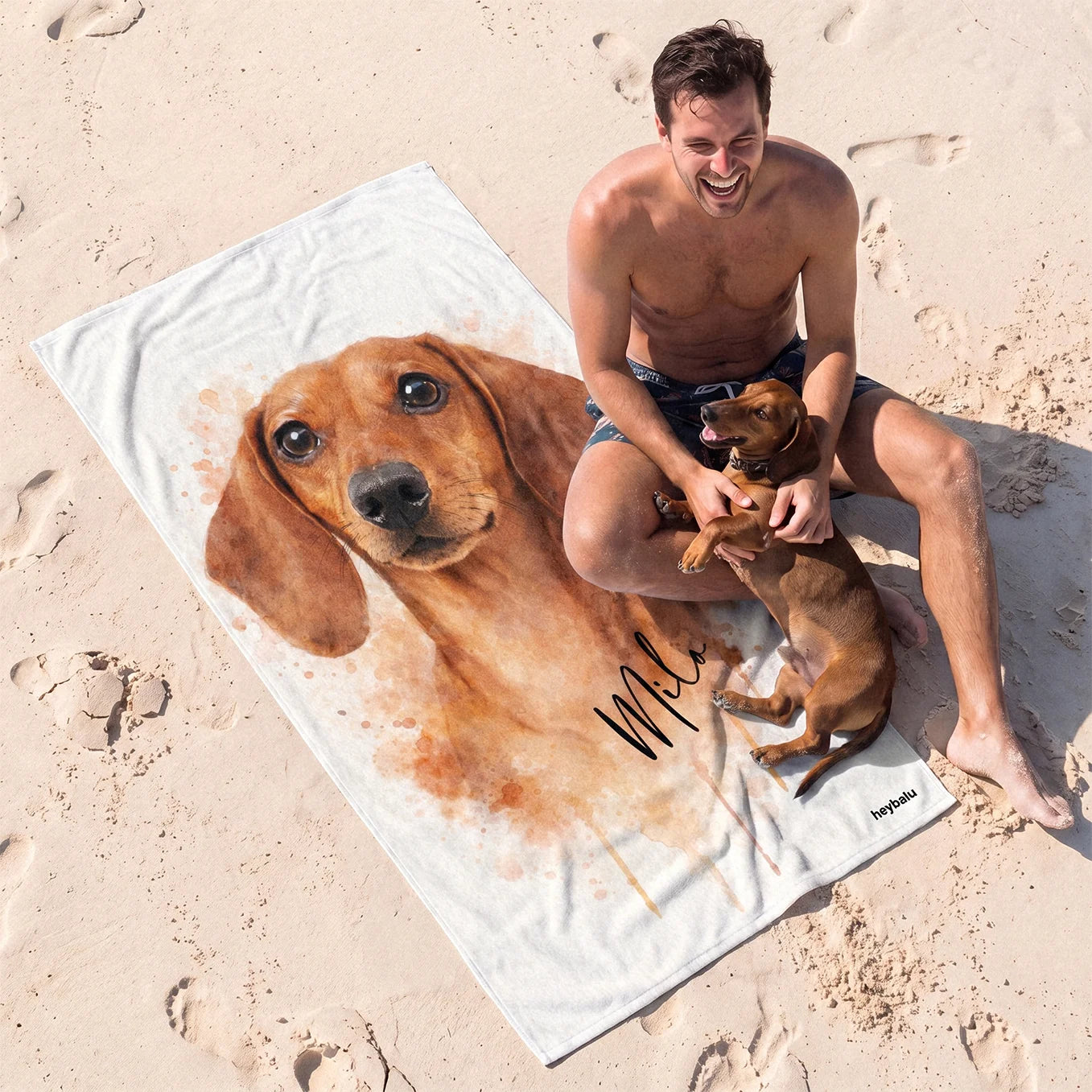 Personalized Towel "Watercolor"