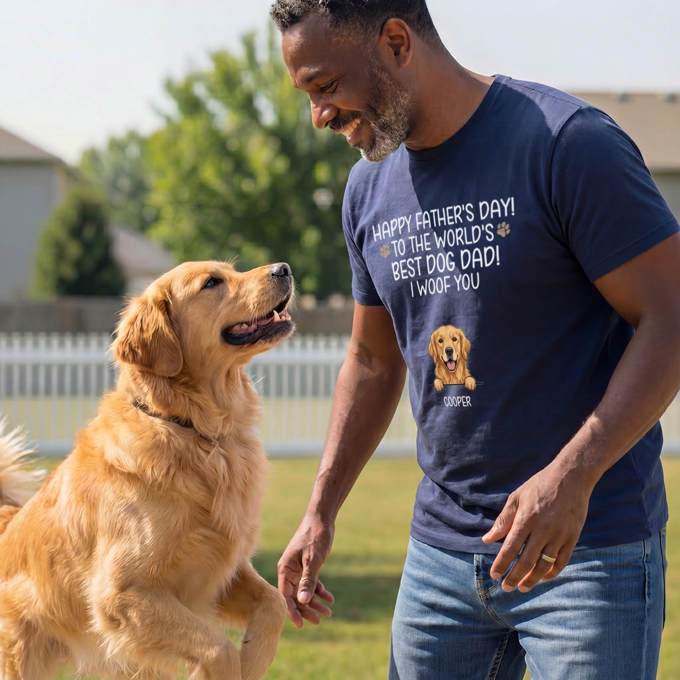 Personalized T-Shirt Cartoon “Father's Day”