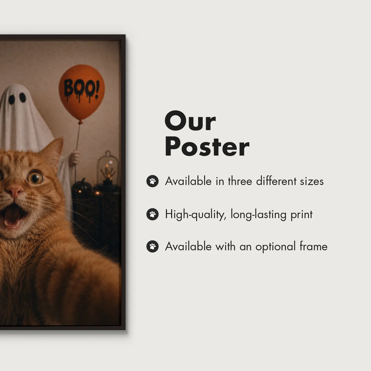 Personalized Cat Poster “Scary Selfie”