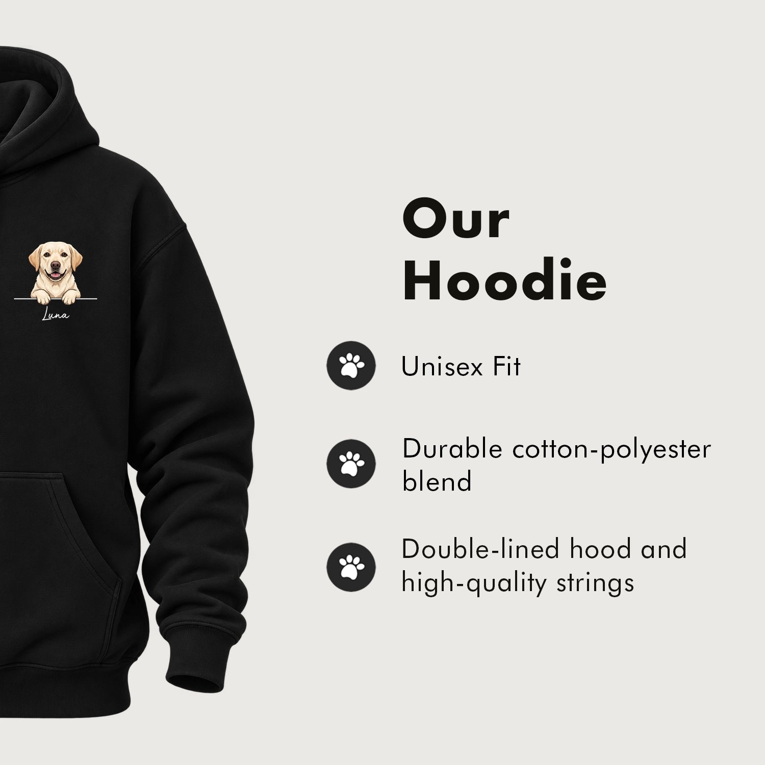 Personalized Hoodie "Cartoon Dog"