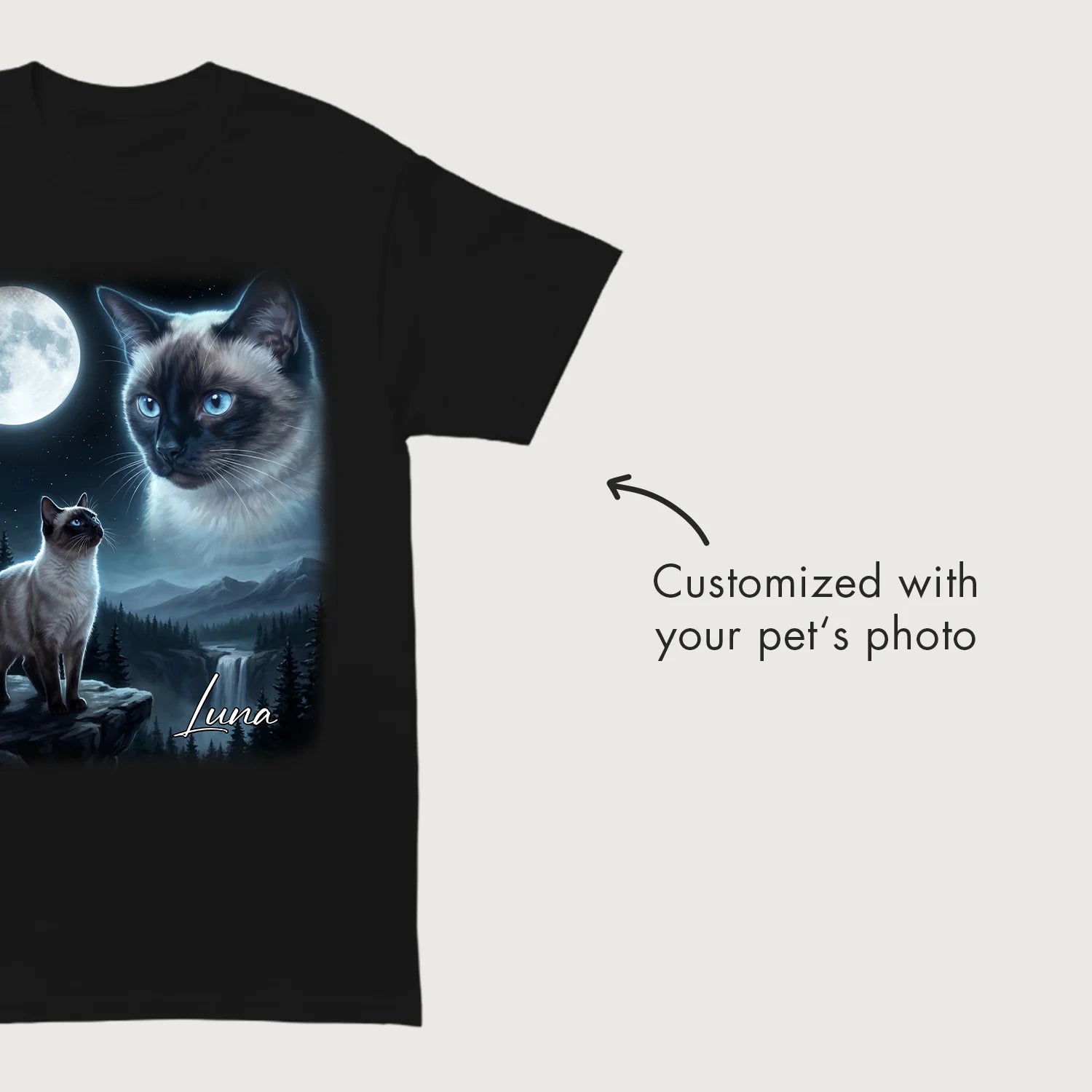 Personalized T-Shirt "Howling Cat"