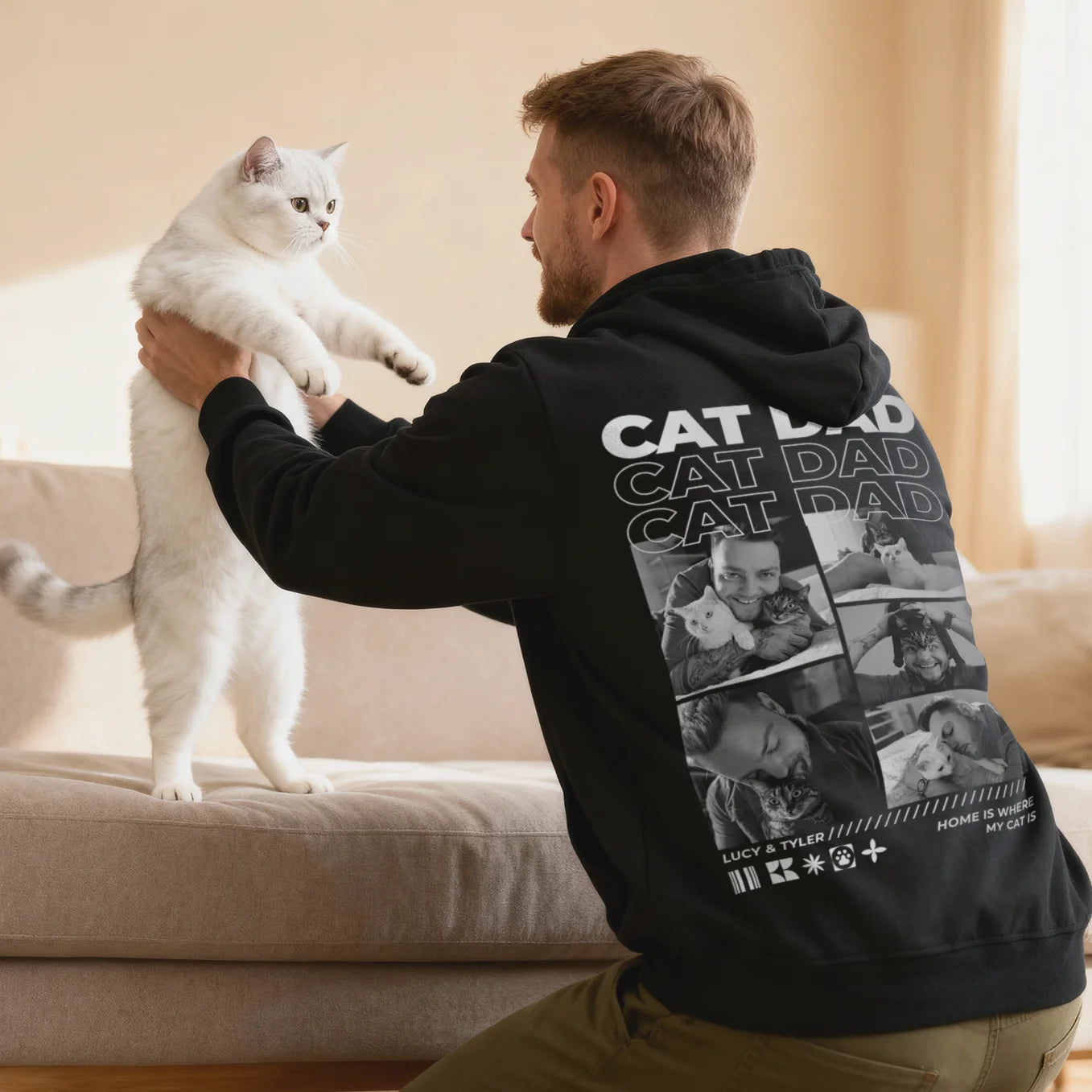 Personalized Hoodie "Cat Dad"