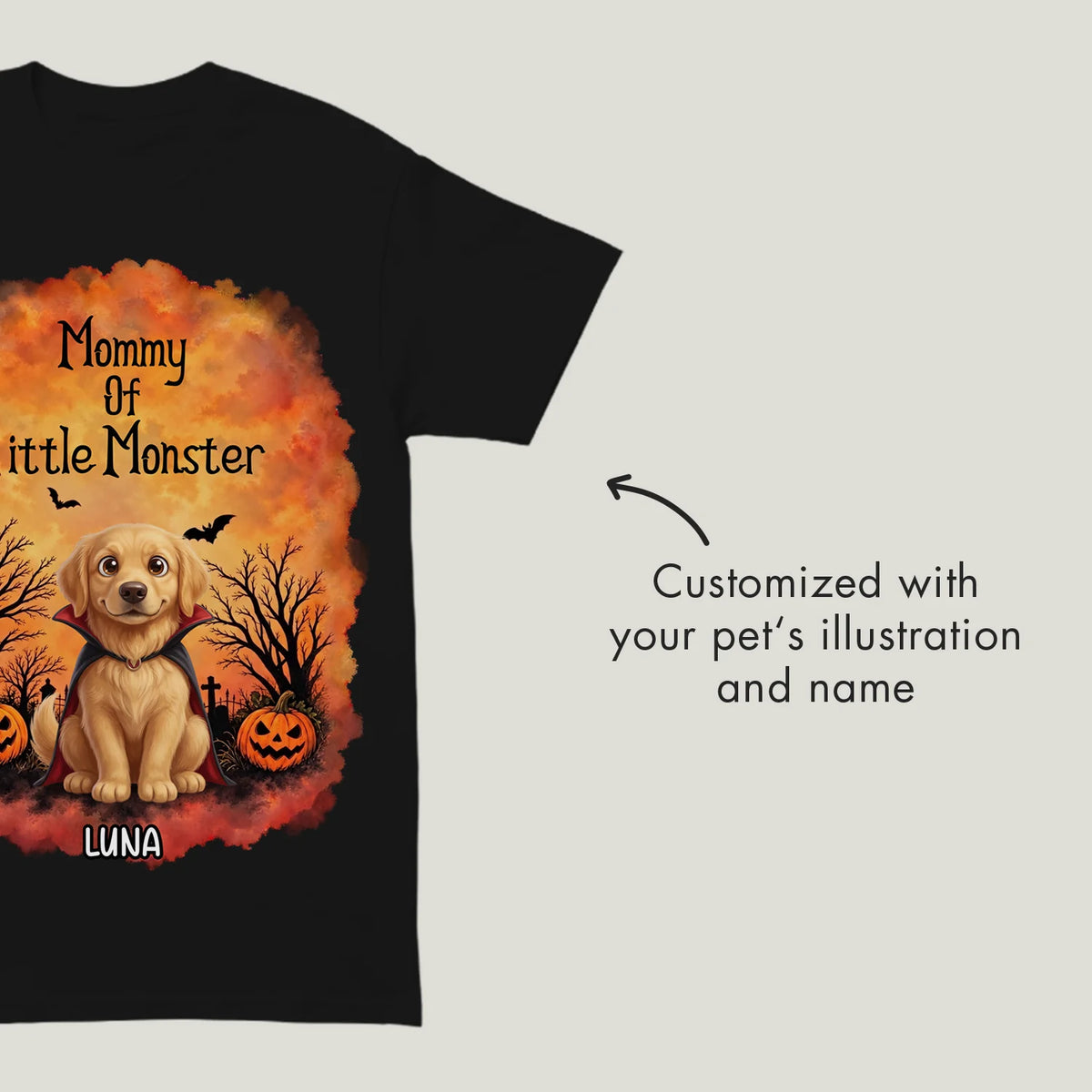 Personalized T-Shirt "Parent of the Monsters"