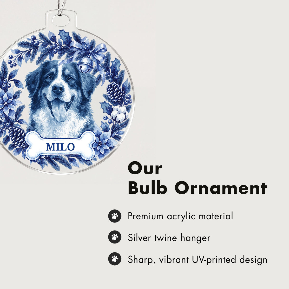 Personalized Christmas Ornament "Pet Photo"