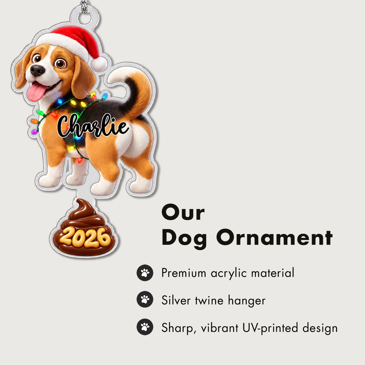 Personalized Ornament "Dog Mom"