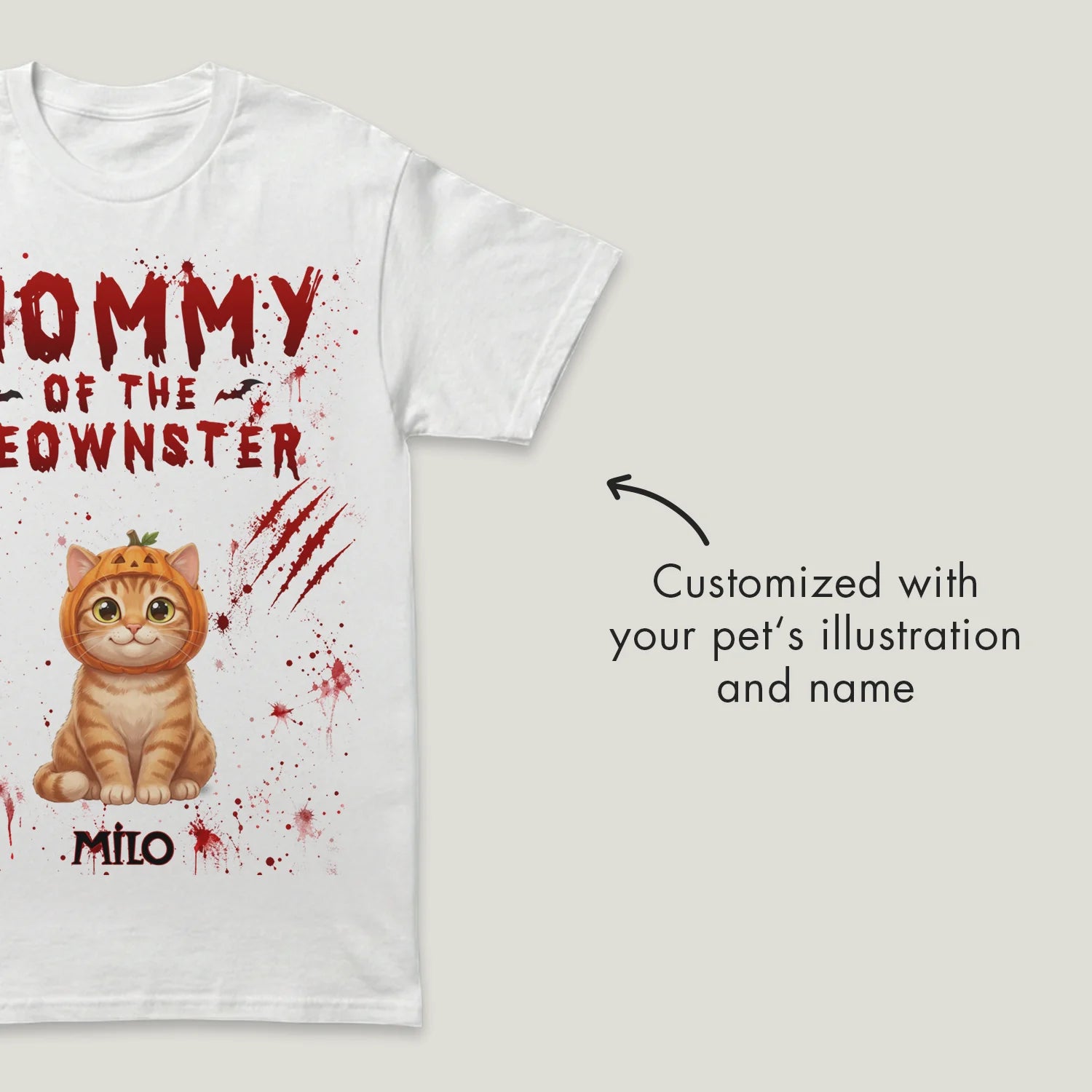 Personalized T-Shirt "Halloween Cat"