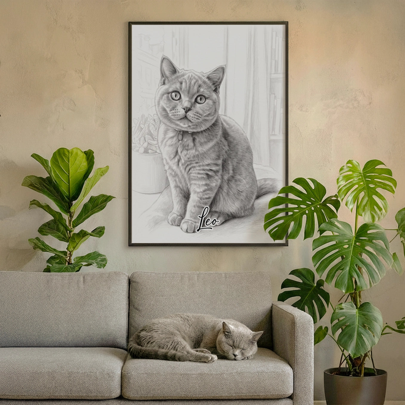 Personalized Poster "Sketch Cat"