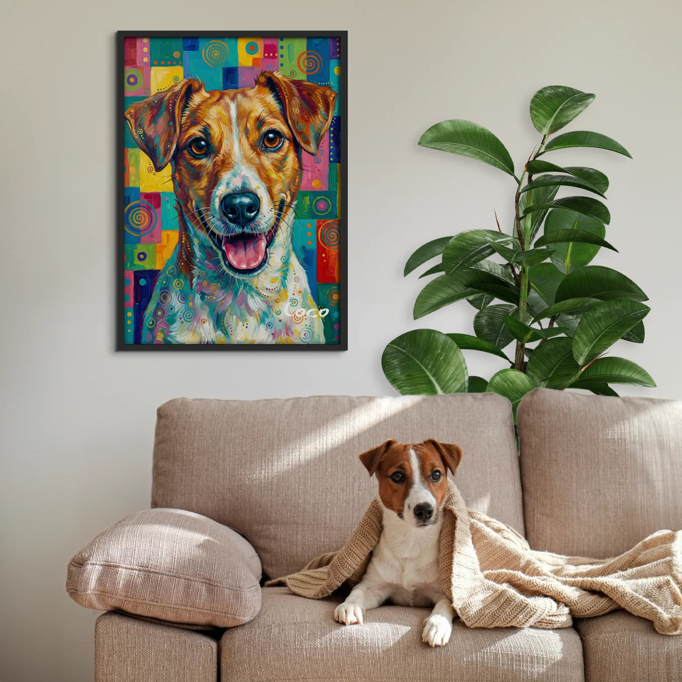 Personalized Dog Poster Pop Art