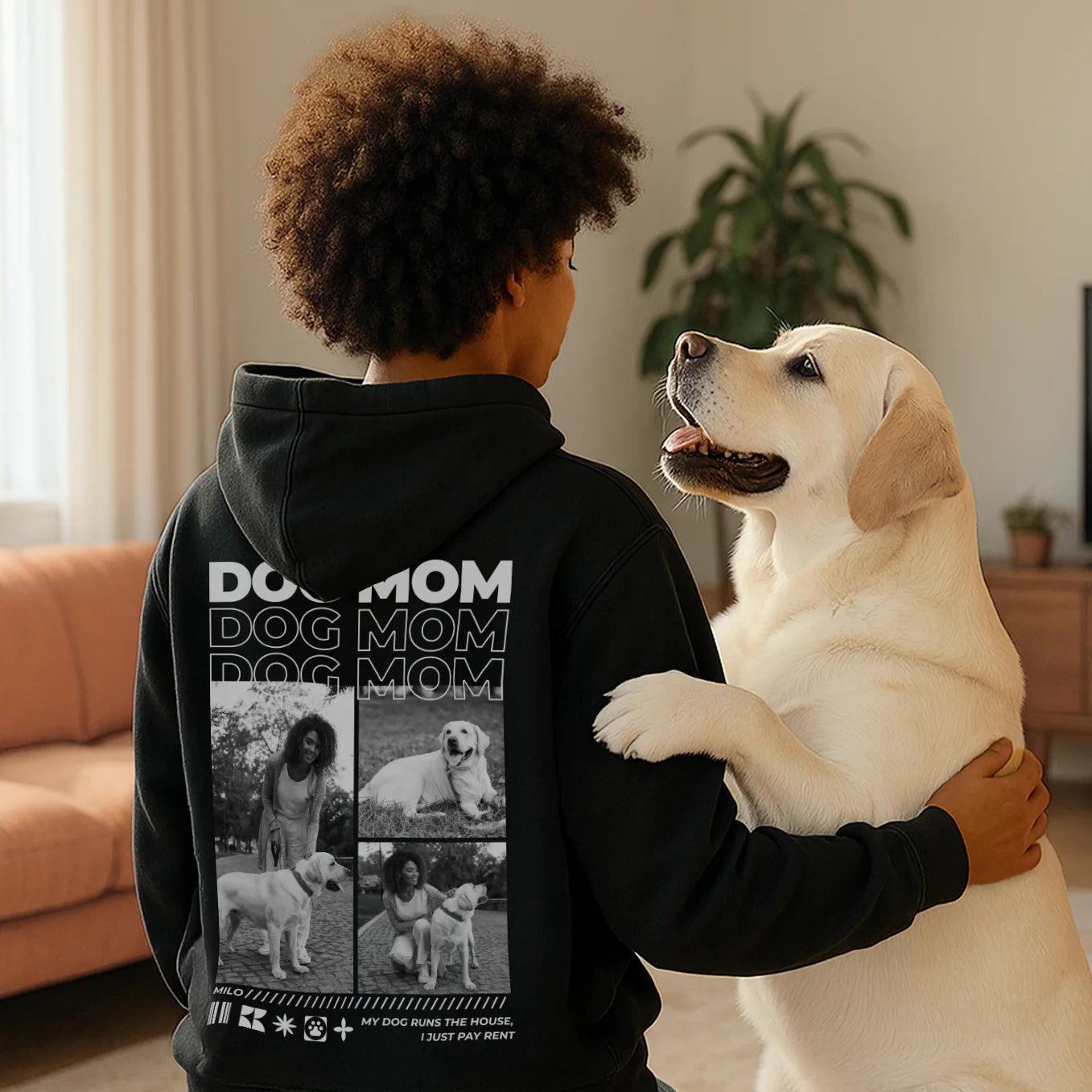 Personalized Hoodie "Dog Mom"