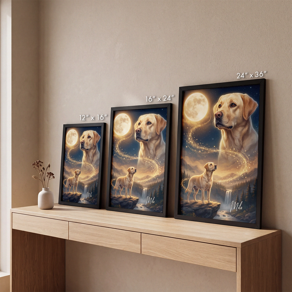 Personalized Poster "Howling Dog"