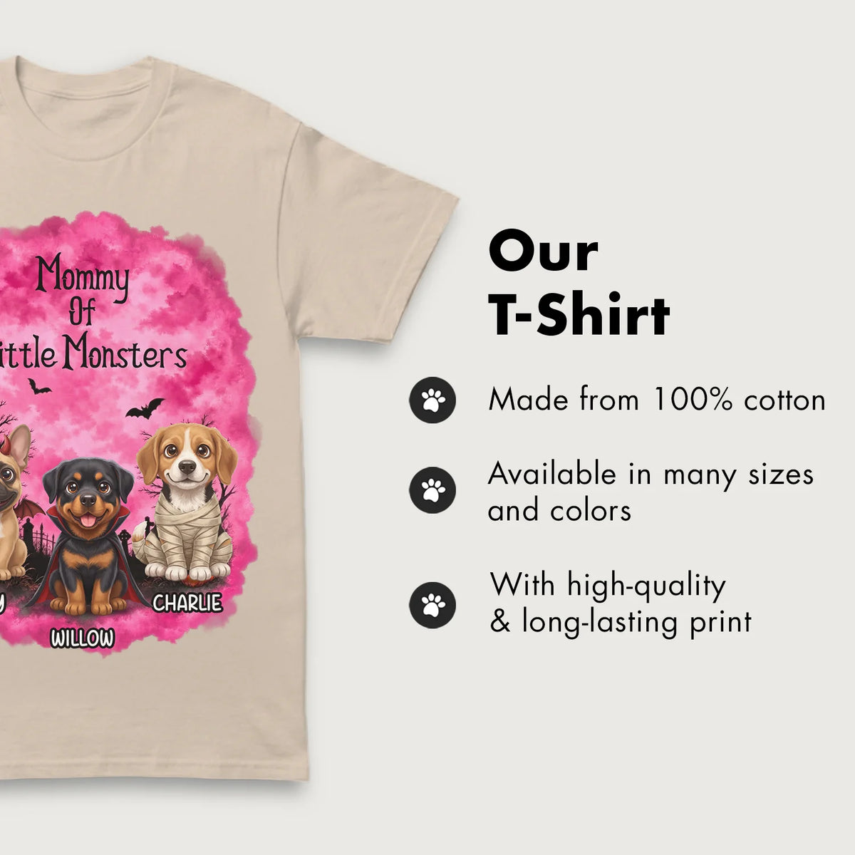 Personalized T-Shirt "Parent of the Monsters"