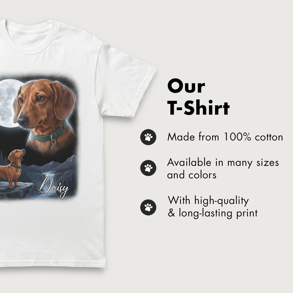 Personalized T-Shirt "Howling Dog"
