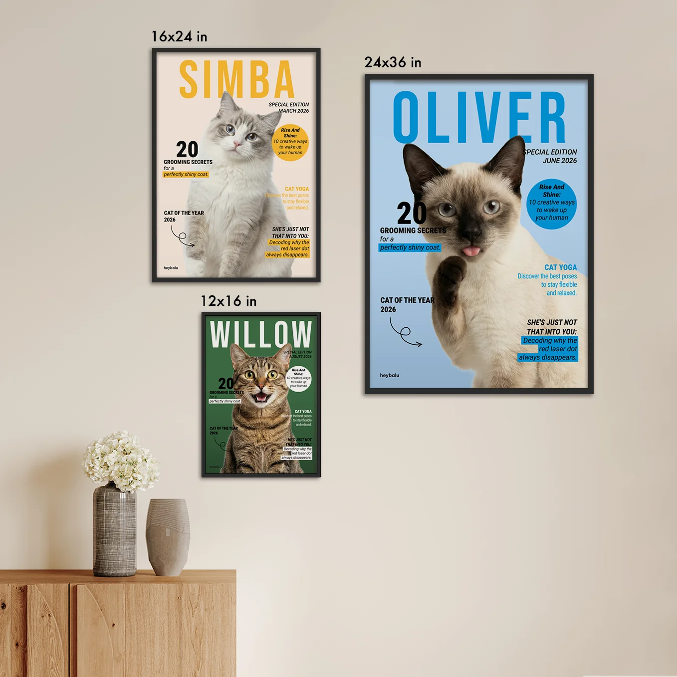 Personalized Magazine Poster "Cat"