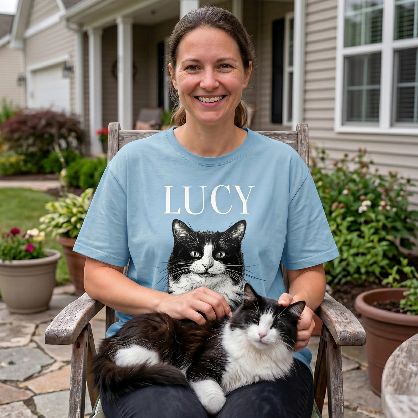 Personalized T-Shirt "Cat Retro"