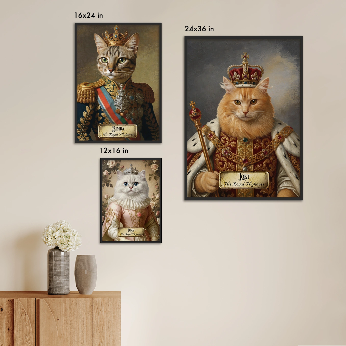 Personalized Cat Poster “Royal”