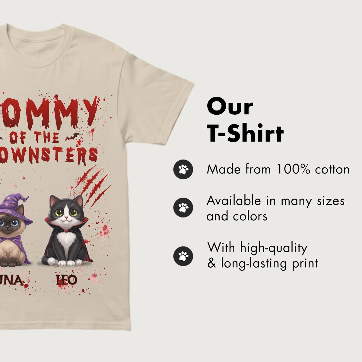Personalized T-Shirt "Halloween Cat"