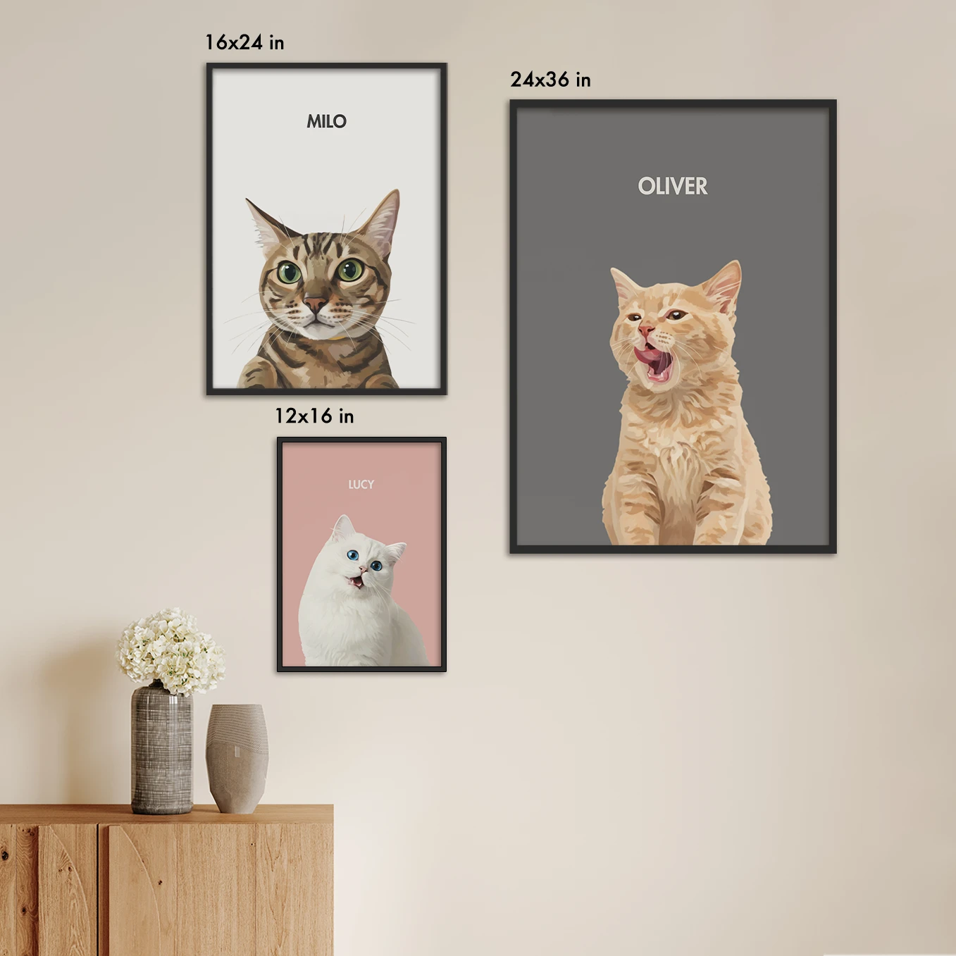 Personalized Cat Poster "Painting"