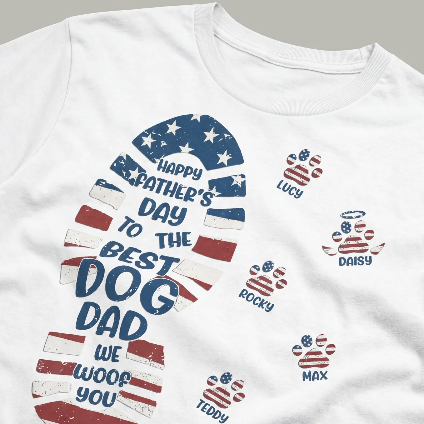 Personalized T‑Shirt “Best Dog Dad Ever”