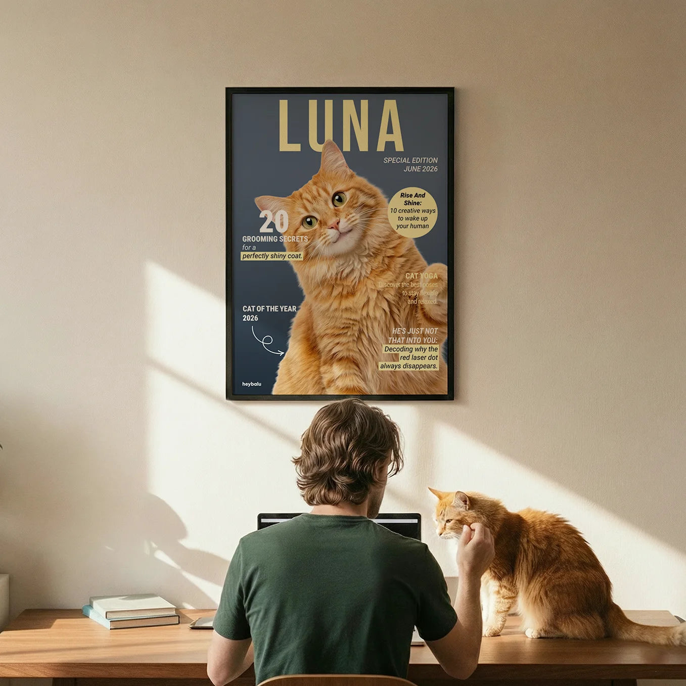 Personalized Magazine Poster "Cat"