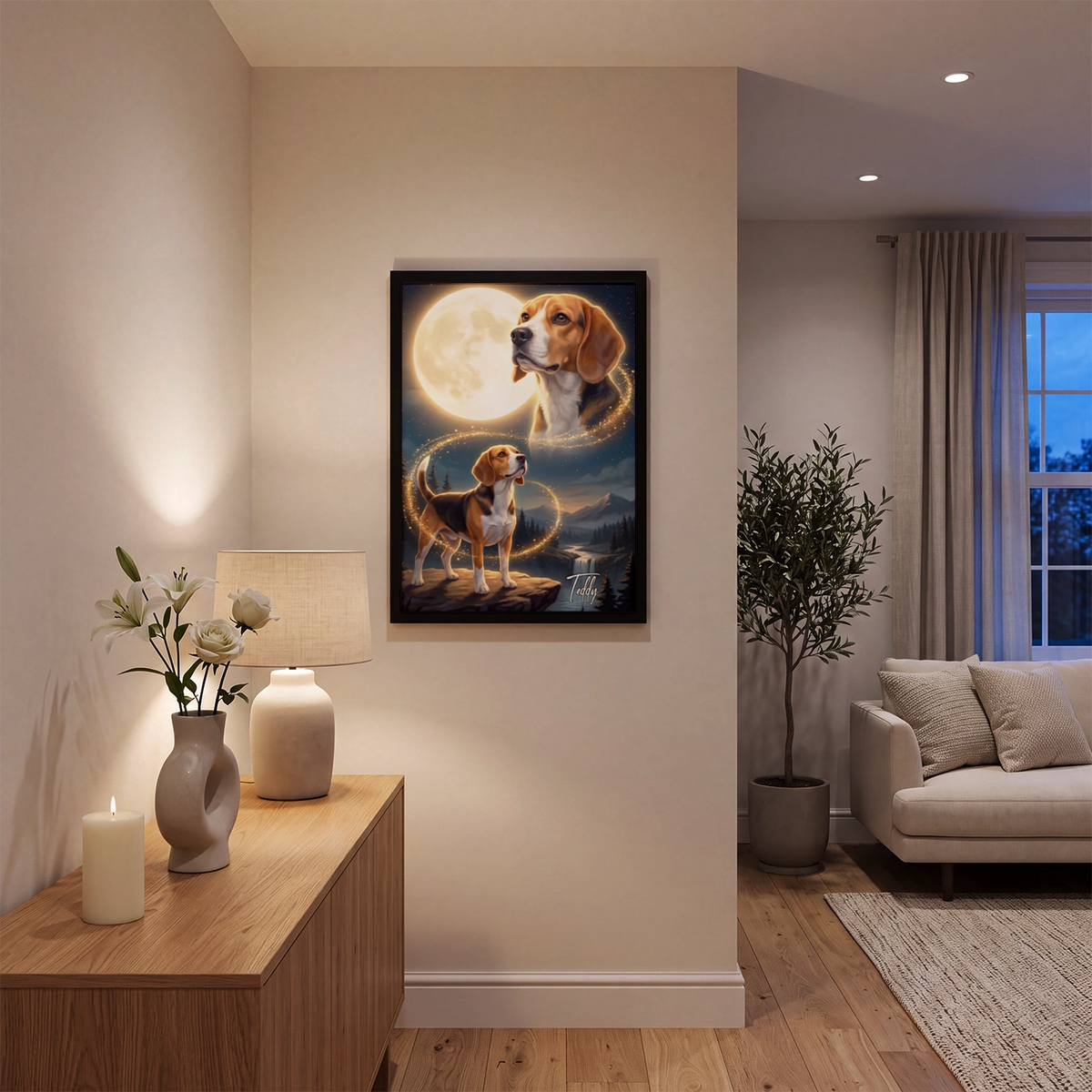 Personalized Poster "Howling Dog"