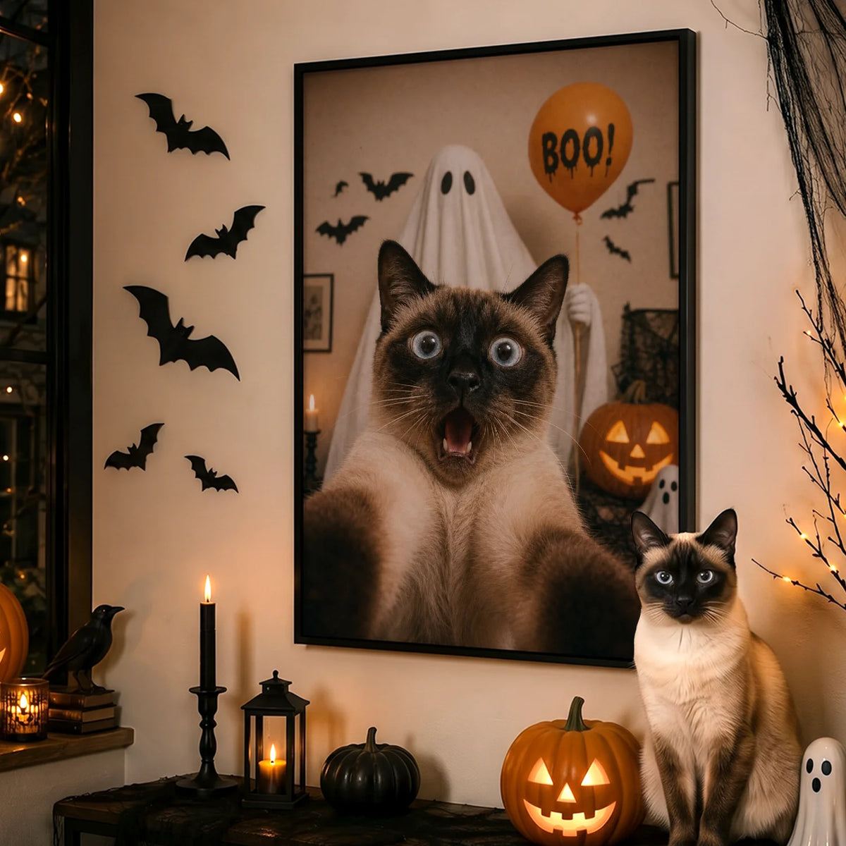 Personalized Cat Poster “Scary Selfie”
