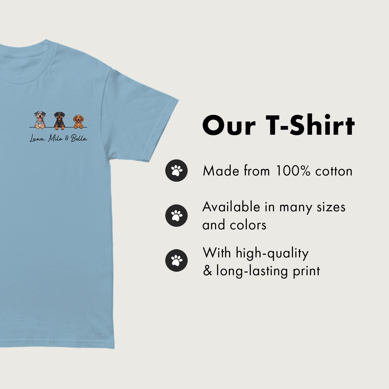 Personalized T-Shirt "Cartoon Dog"