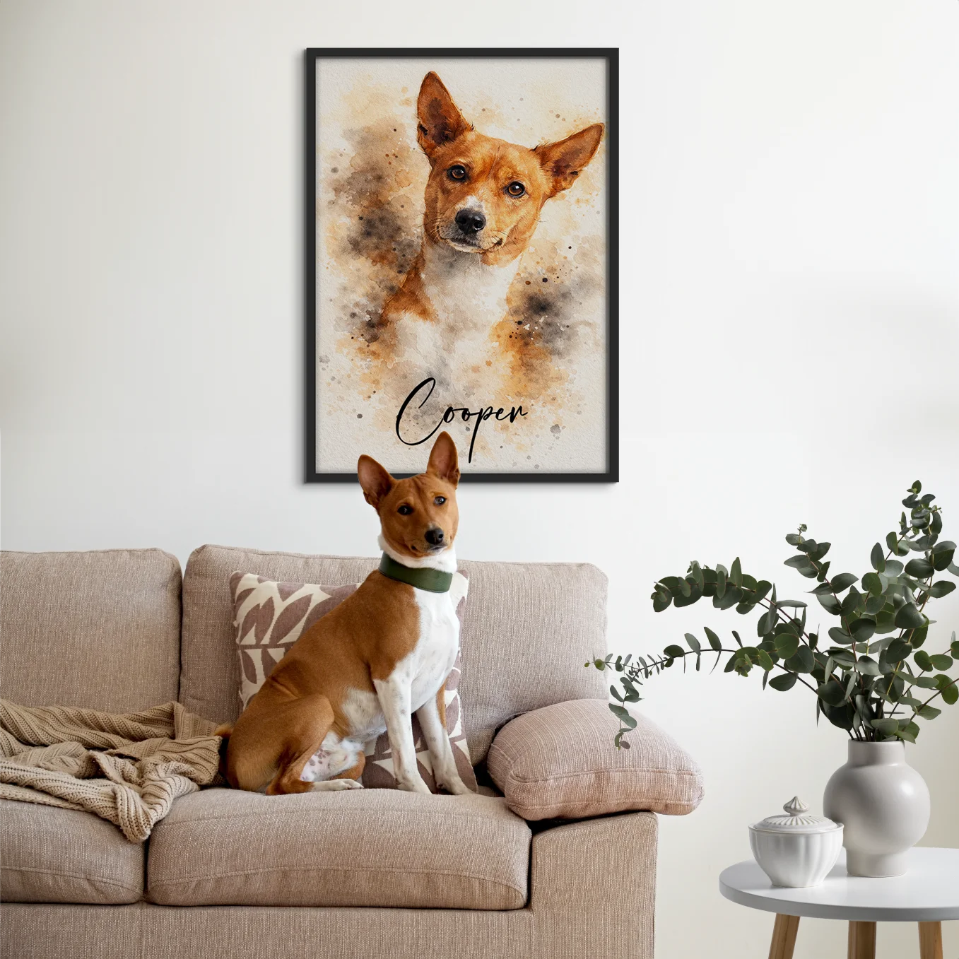 Personalized Dog Portrait "Watercolor"
