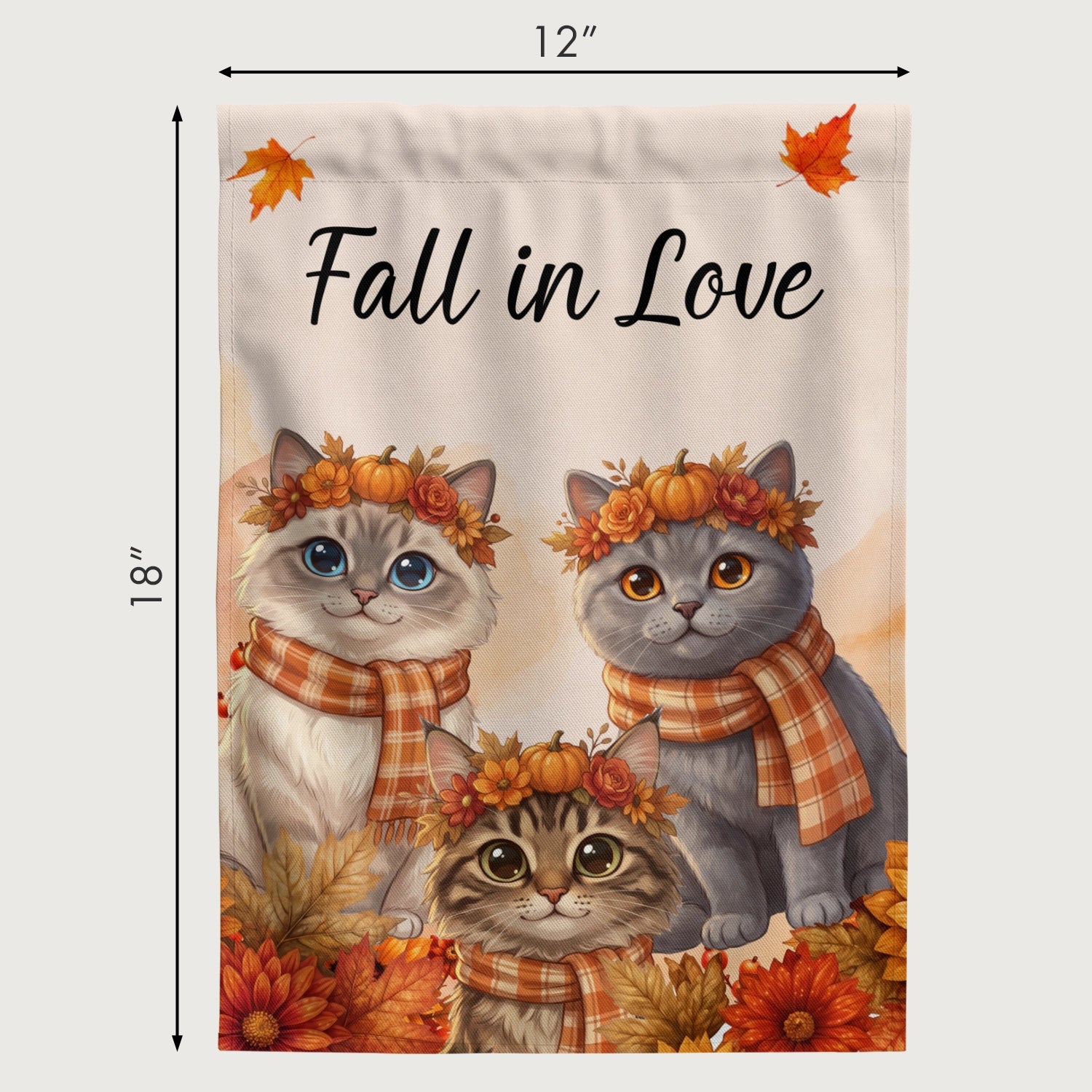 Personalized Flag "Autumn Cat"
