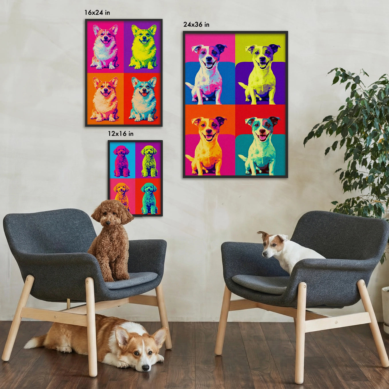 Personalized Poster "Dog Pop Art"