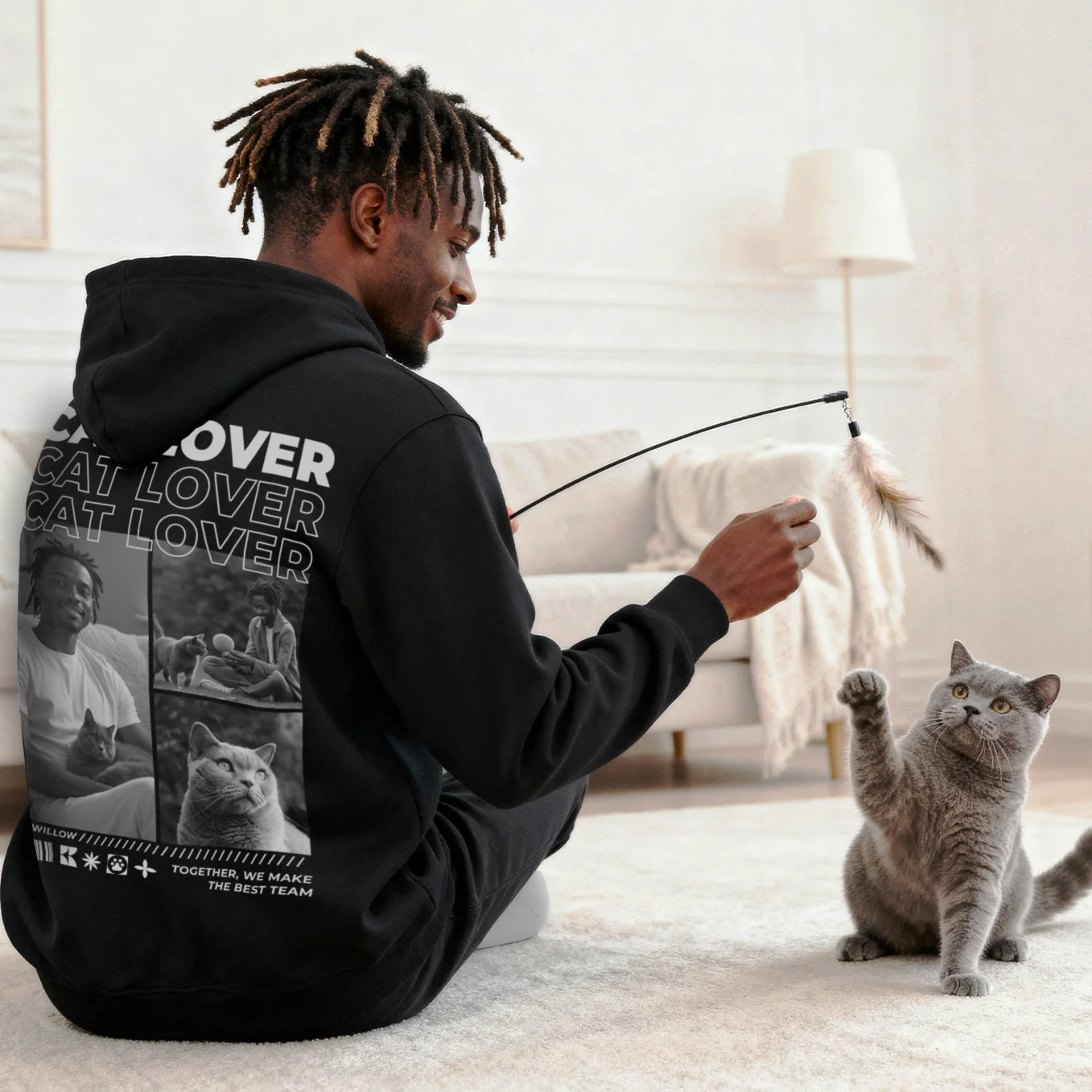 Personalized Hoodie "Cat Dad"