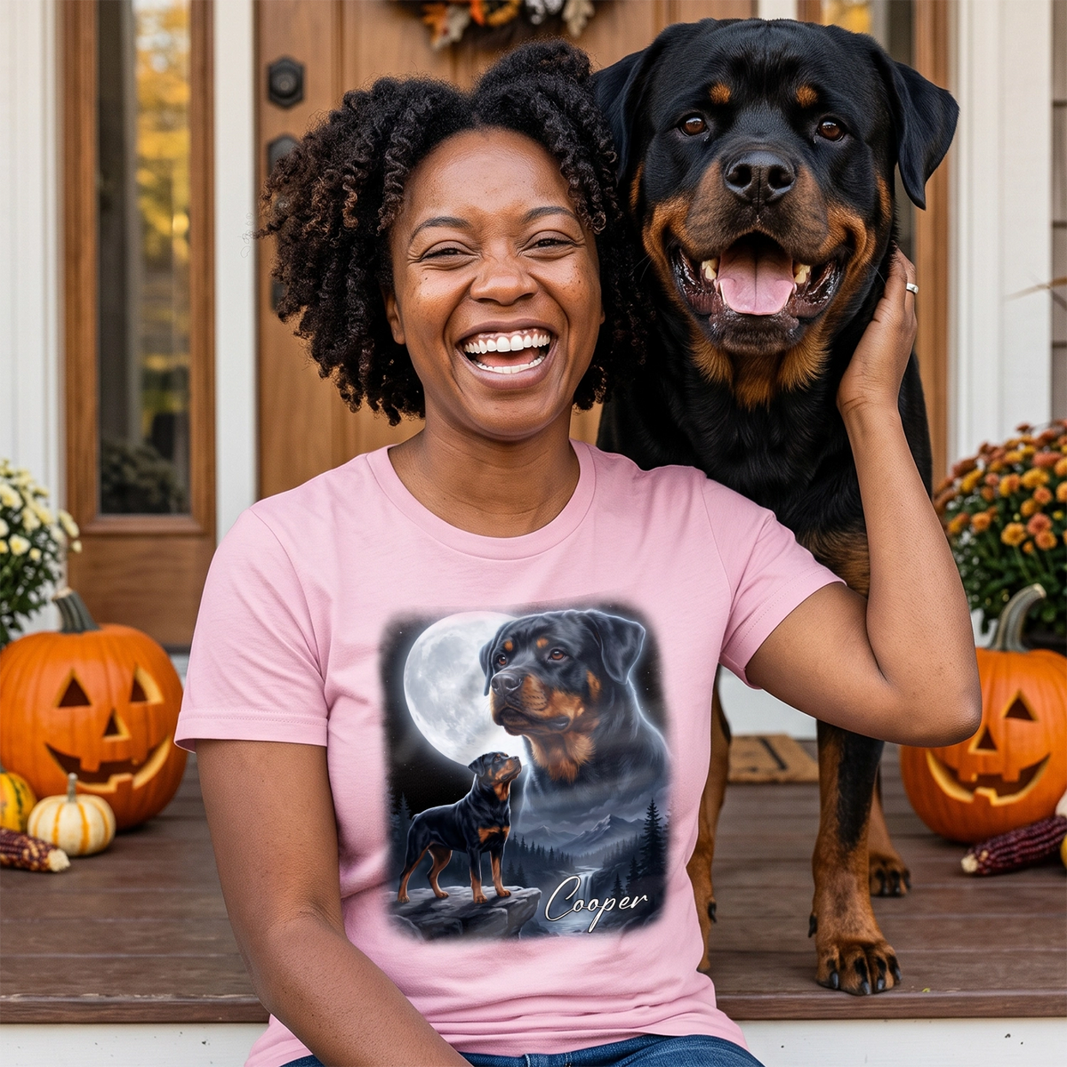 Personalized T-Shirt "Howling Dog"