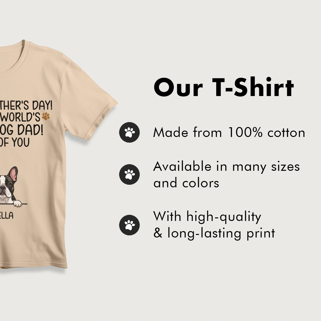 Personalized T-Shirt Cartoon “Father's Day”