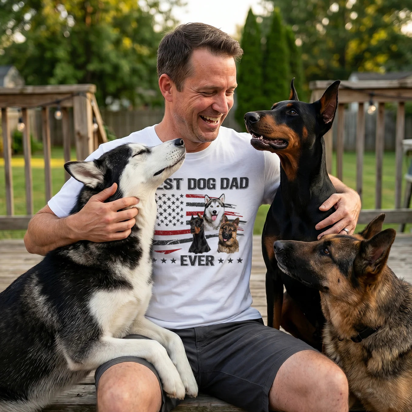T-Shirt "Best Dog Dad Ever"