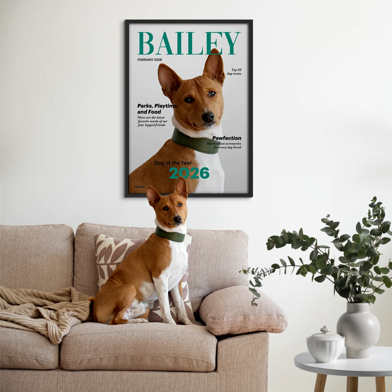 Personalized Magazine Poster "Dog"