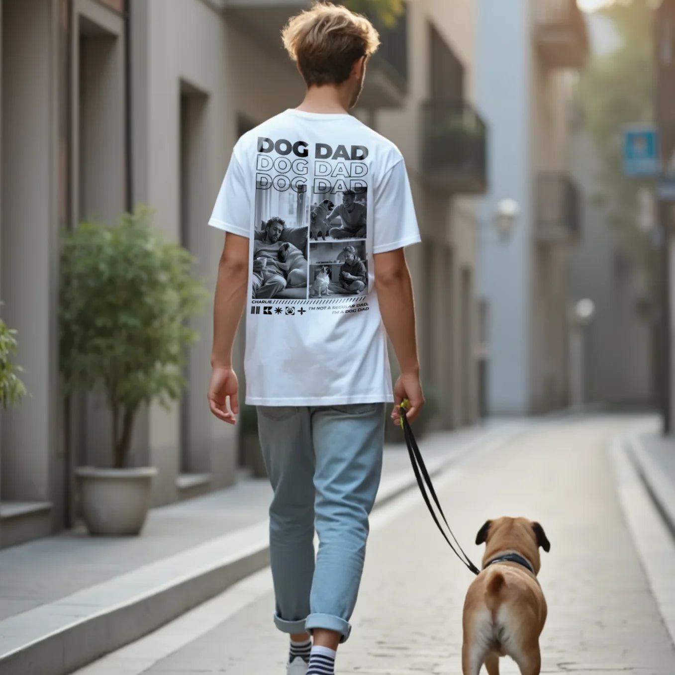Personalized Oversized T-Shirt "Dog Dad"
